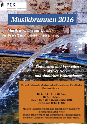 Plakat Musikbrunnen